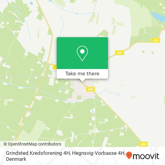 Grindsted Kredsforening 4H, Hegnsvig-Vorbasse 4H map