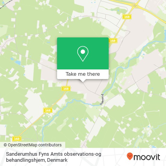 Sanderumhus Fyns Amts observations-og behandlingshjem map