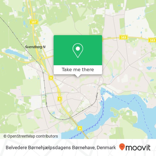 Belvedere Børnehjælpsdagens Børnehave map