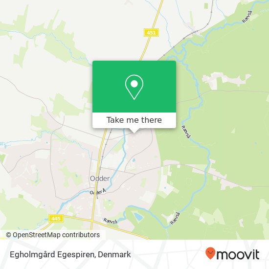 Egholmgård Egespiren map