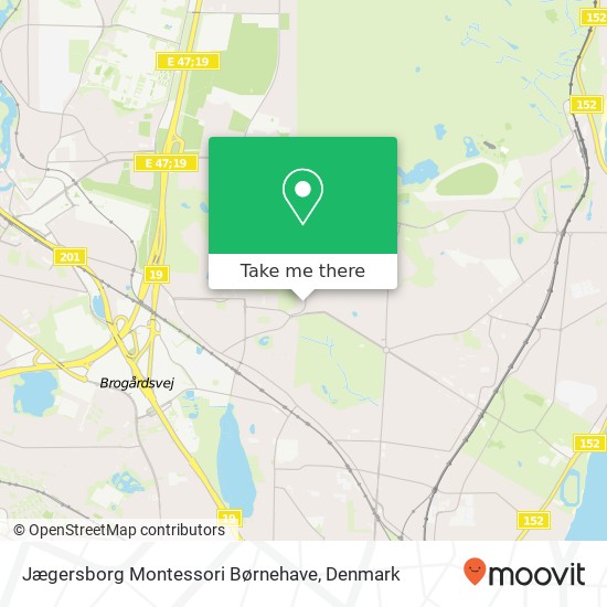 Jægersborg Montessori Børnehave map