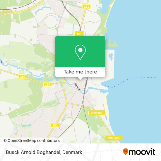 Busck Arnold Boghandel map