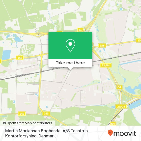 Martin Mortensen Boghandel A / S Taastrup Kontorforsyning map