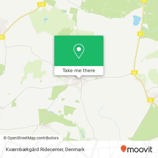 Kværnbækgård Ridecenter map