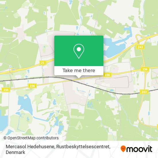 Mercasol Hedehusene, Rustbeskyttelsescentret map