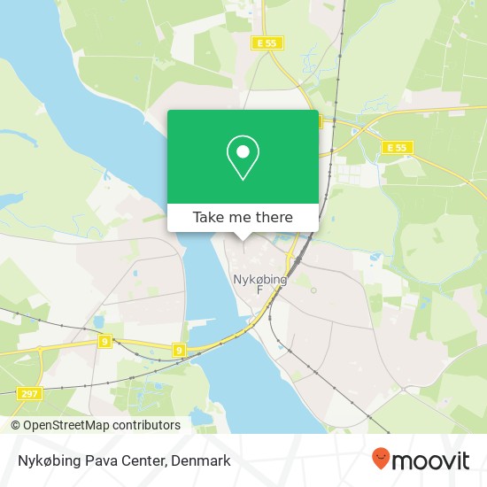 Nykøbing Pava Center map