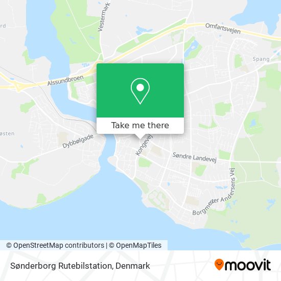 How get to Rutebilstation Sønderborg by Train or