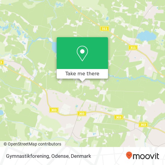 Gymnastikforening, Odense map