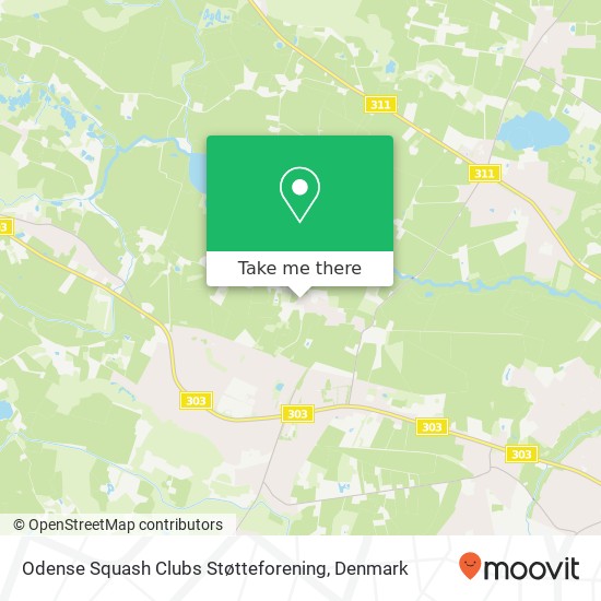 Odense Squash Clubs Støtteforening map