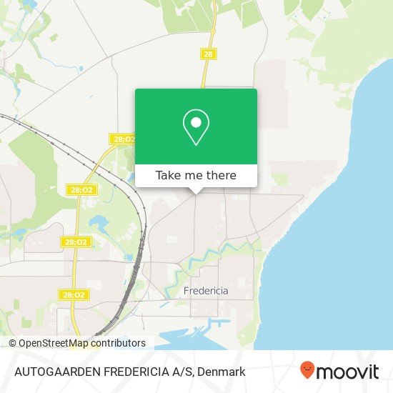 AUTOGAARDEN FREDERICIA A/S map