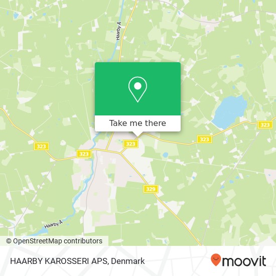 HAARBY KAROSSERI APS map