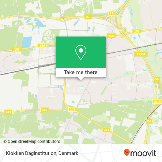 Klokken Daginstitution map