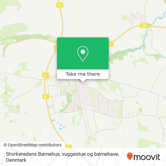 Storkeredens Børnehus, vuggestue og børnehave map