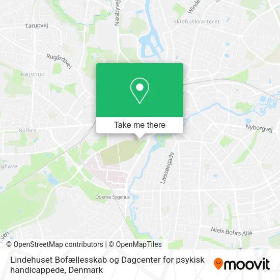 Lindehuset Bofællesskab og Dagcenter for psykisk handicappede map