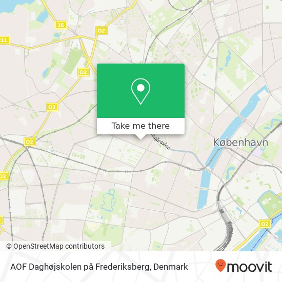 AOF Daghøjskolen på Frederiksberg map