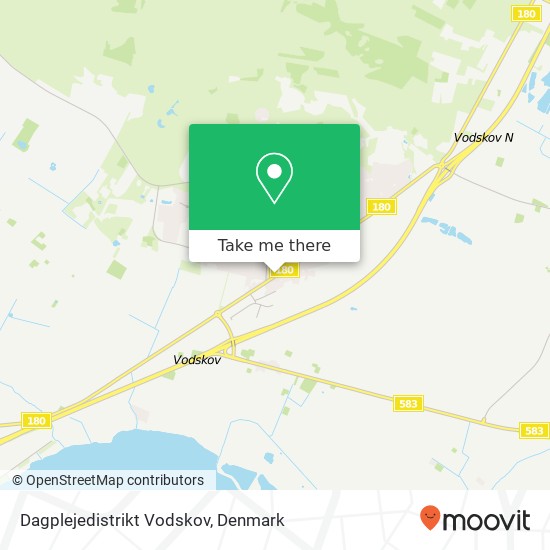 Dagplejedistrikt Vodskov map