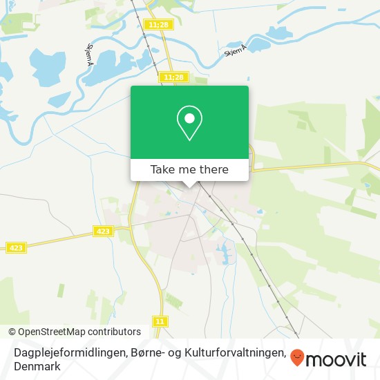 Dagplejeformidlingen, Børne- og Kulturforvaltningen map