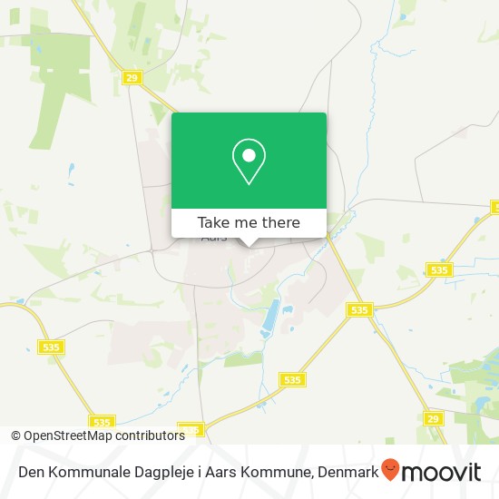 Den Kommunale Dagpleje i Aars Kommune map