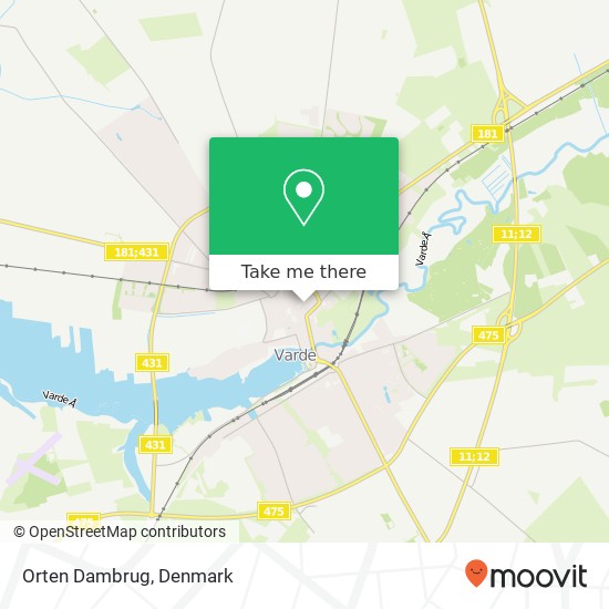 Orten Dambrug map
