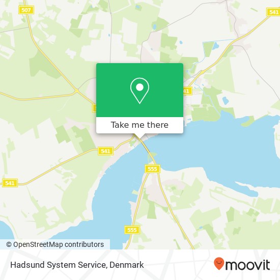 Hadsund System Service map
