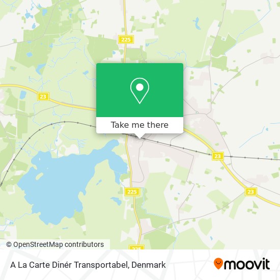 A La Carte Dinér Transportabel map