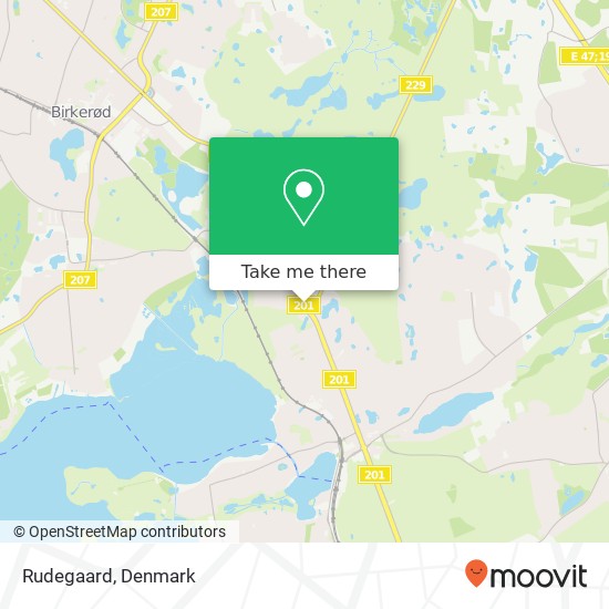 Rudegaard map