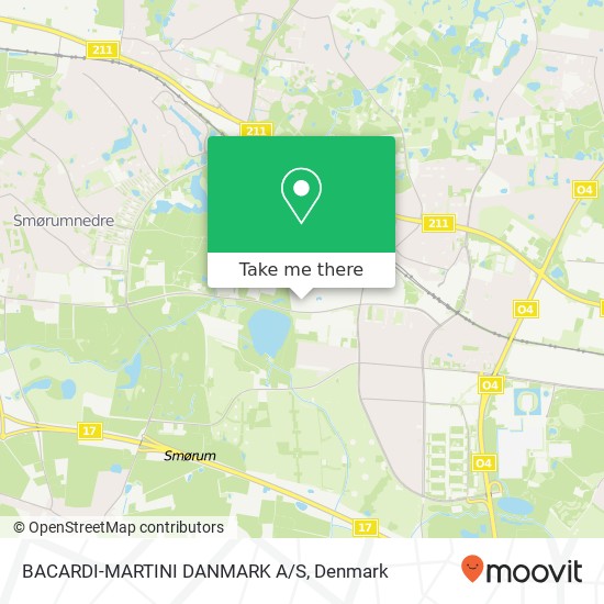 BACARDI-MARTINI DANMARK A/S map