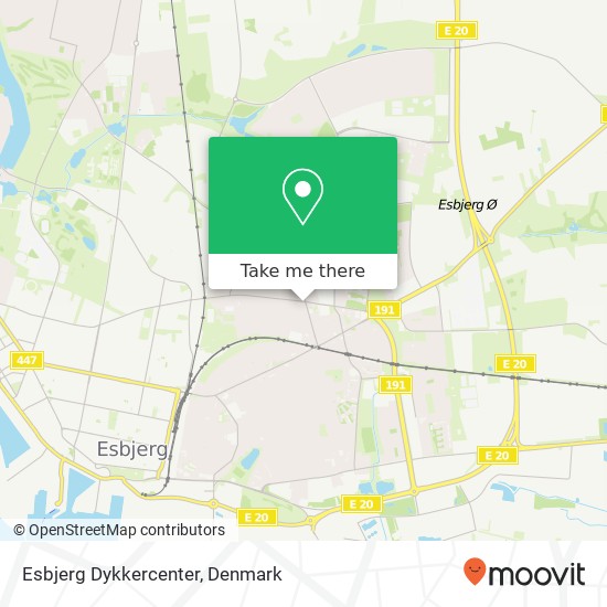 Esbjerg Dykkercenter map