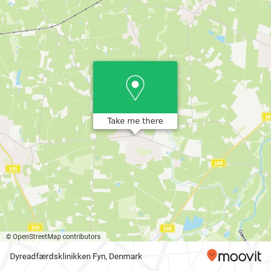 Dyreadfærdsklinikken Fyn map