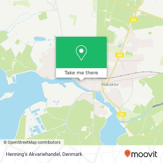 Henning's Akvariehandel map