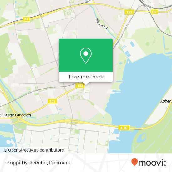 Poppi Dyrecenter map