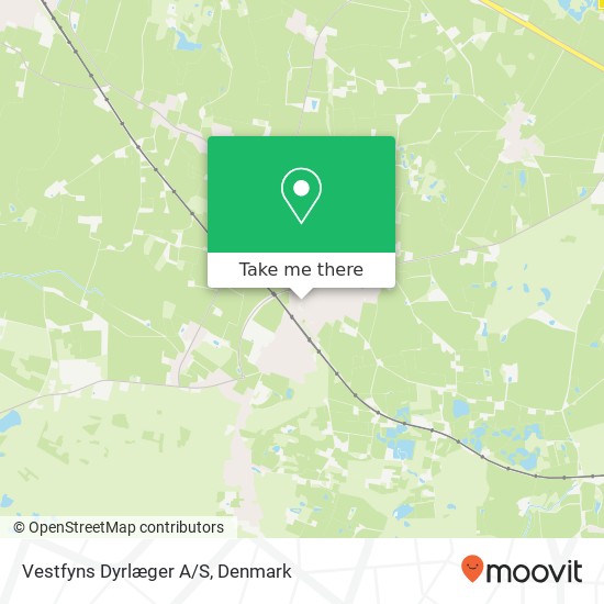 Vestfyns Dyrlæger A/S map