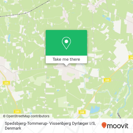 Spedsbjerg-Tommerup- Vissenbjerg Dyrlæger I / S map