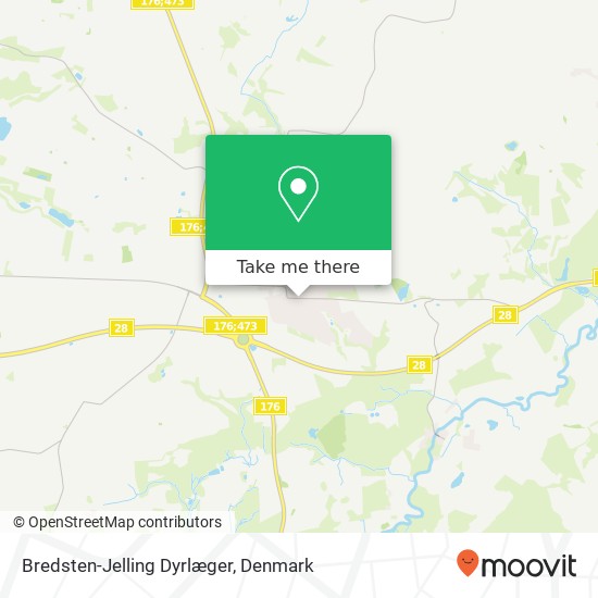 Bredsten-Jelling Dyrlæger map