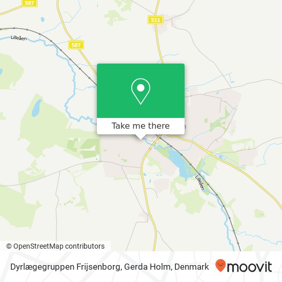 Dyrlægegruppen Frijsenborg, Gerda Holm map