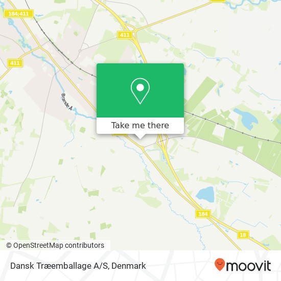 Dansk Træemballage A/S map