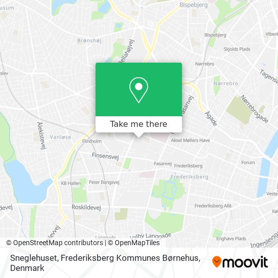 Sneglehuset, Frederiksberg Kommunes Børnehus map