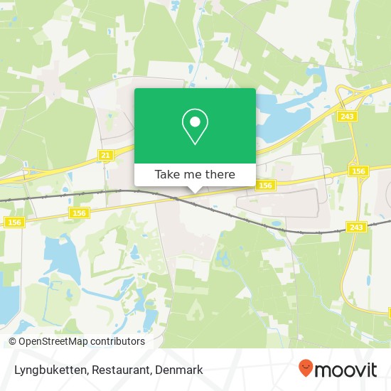 Lyngbuketten, Restaurant map