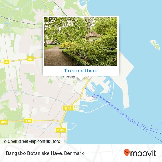 Bangsbo Botaniske Have map