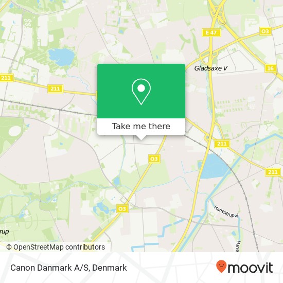 Canon Danmark A/S map