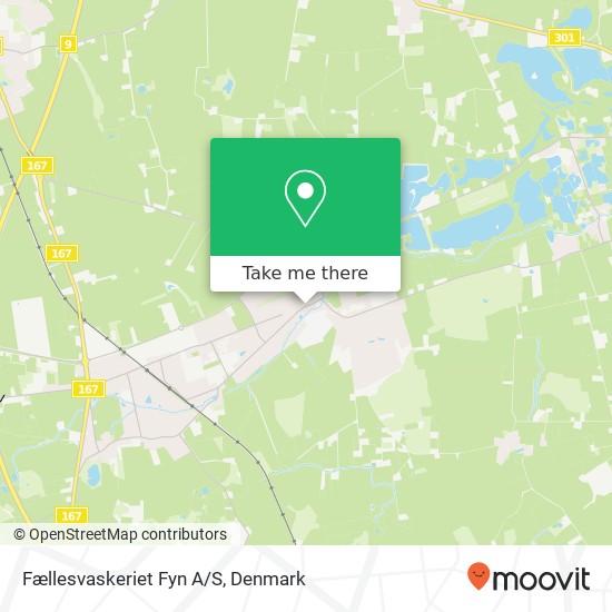 Fællesvaskeriet Fyn A/S map