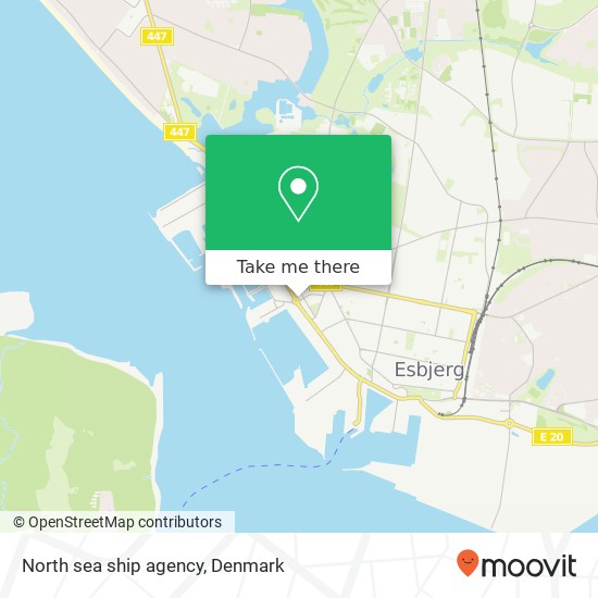 North sea ship agency map