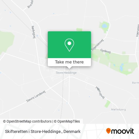 Skifteretten i Store-Heddinge. map