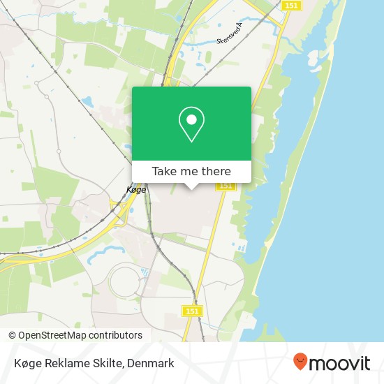 Køge Reklame Skilte map