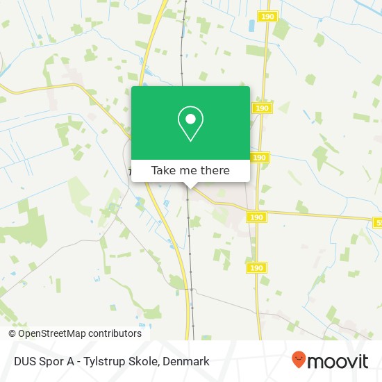 DUS Spor A - Tylstrup Skole map