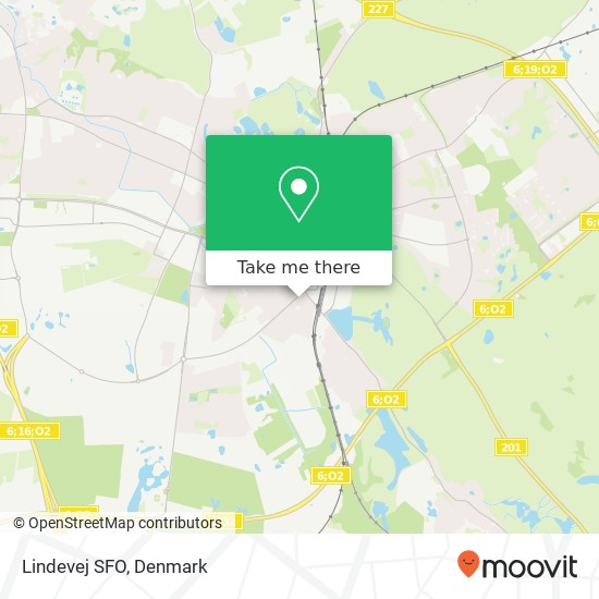 Lindevej SFO map