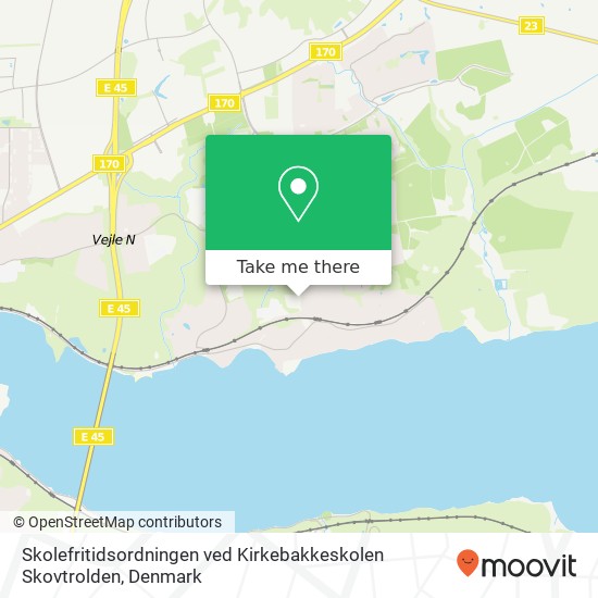 Skolefritidsordningen ved Kirkebakkeskolen Skovtrolden map