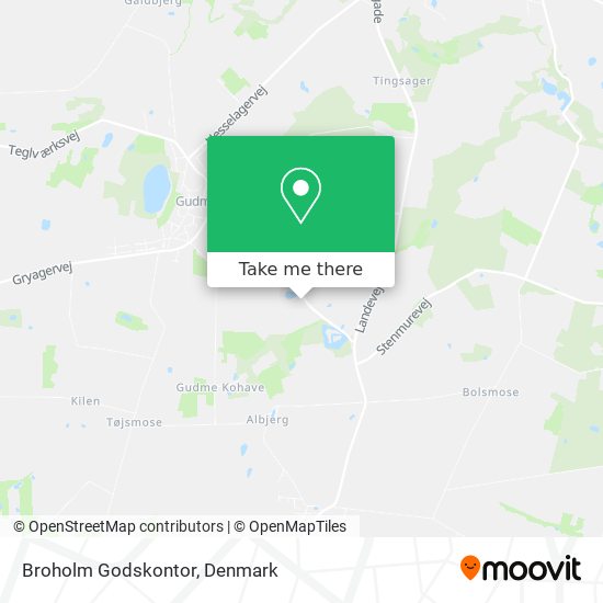 Broholm Godskontor map