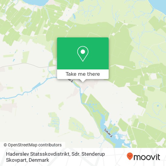 Haderslev Statsskovdistrikt, Sdr. Stenderup Skovpart map