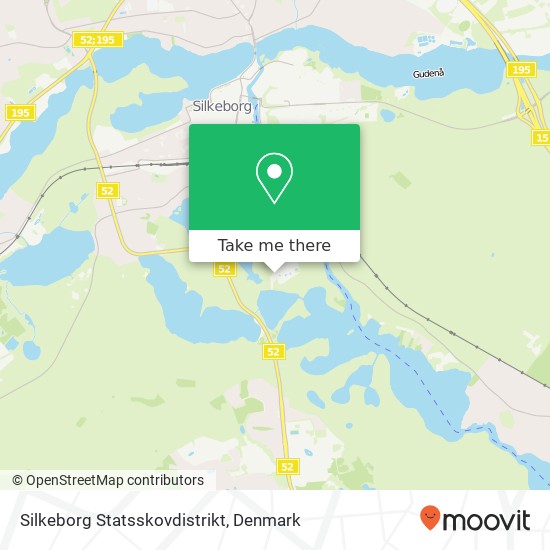 Silkeborg Statsskovdistrikt map